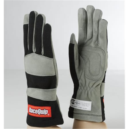 Racequip 1 Layer SFI-1 Black Glove, Small RQP-351002